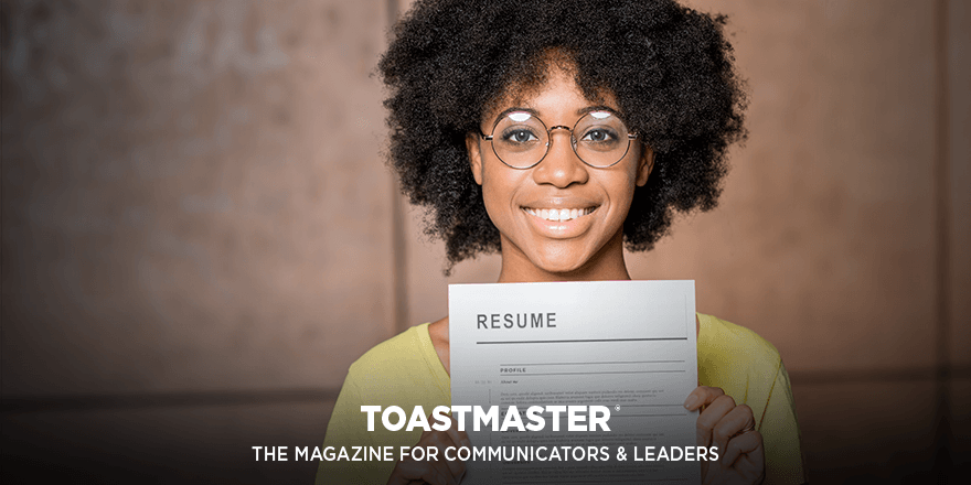 Toastmasters (@toastmasters) on Twitter photo Does your resume need revamping? Whether you’re interviewing for a new job or networking with people on LinkedIn, this article will help you learn how to showcase the skills and achievements you’ve gained through Toastmasters.
bit.ly/TI_ResumeRevamp
#toastmasters #resume Does your resume need revamping? Whether you’re interviewing for a new job or networking with people on LinkedIn, this article will help you learn how to showcase the skills and achievements you’ve gained through Toastmasters.
bit.ly/TI_ResumeRevamp
#toastmasters #resume