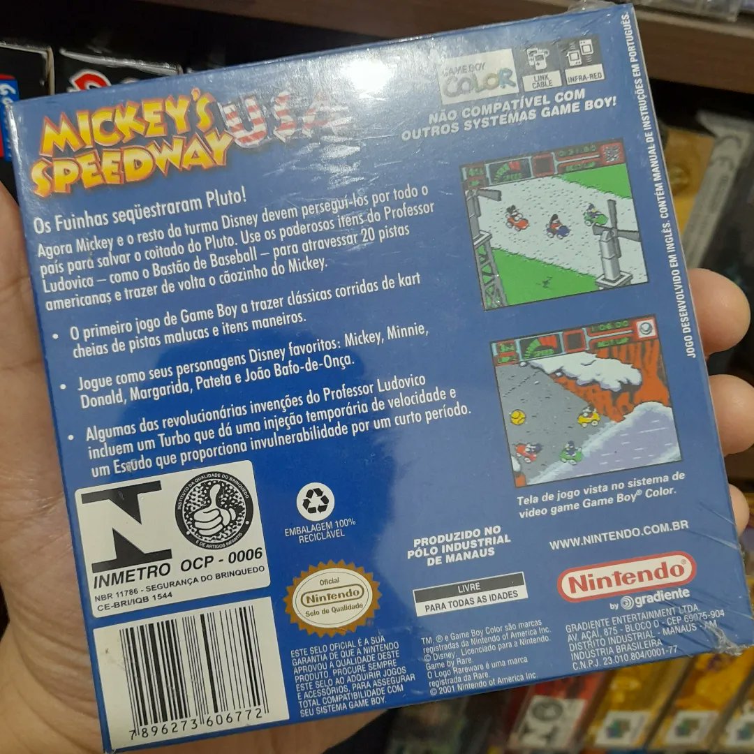 Vocetubeia's tweet photo. Nintendo Made in Brazil - Part 8: Mickey's Speedway USA by Gradiente Entertainment (GBC) #Nintendo  #nintendobrasil #nintendobr #gradiente #mickeysspeedwayusa #rareware #gameboy #gameboycolor #mickeymouse #disney #nintendobygradiente https://t.co/PI8ahs0btW