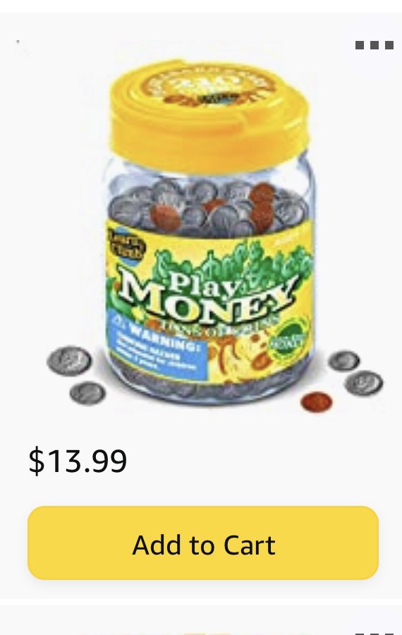 Nefalcon3's tweet photo. #teachertwitter @amazon #clearthelist

I am working ESY this summer and have just realized (after 13 years) how effective hands in money is for my special students!!  

What is something you just realized you HAVE to have?  Drop, RT, bless!

https://t.co/AGqiCbjmkn https://t.co/EeguotzAki