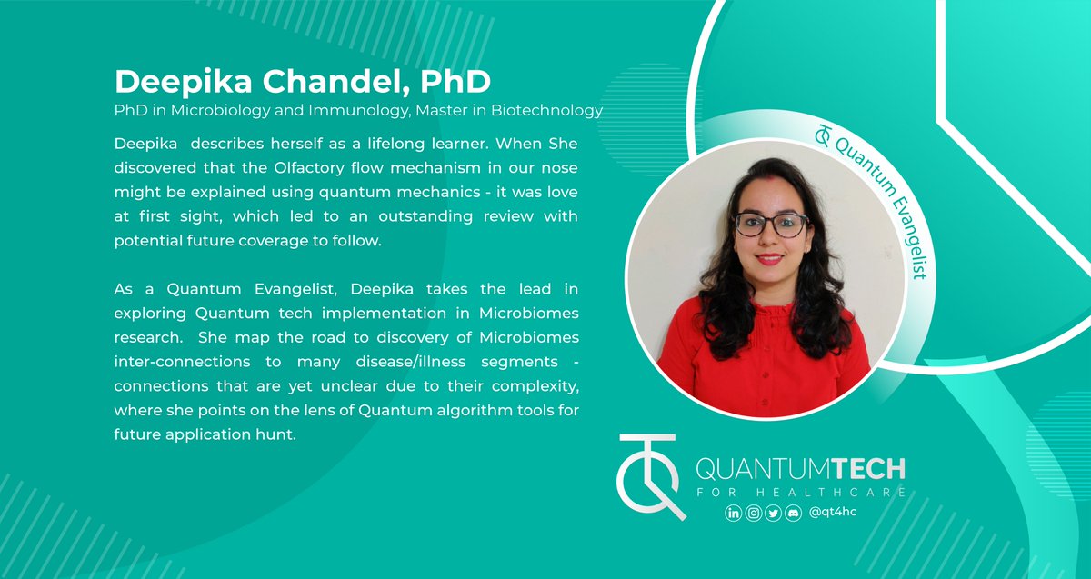 Deepika -  We are lucky to have you onboard and look forward to exploring this journey to Quantum with you!  

Check out our official announcement for more details:lnkd.in/g9xTD_wv  #quantumtechforhealthcare #qt4hc #microbiology