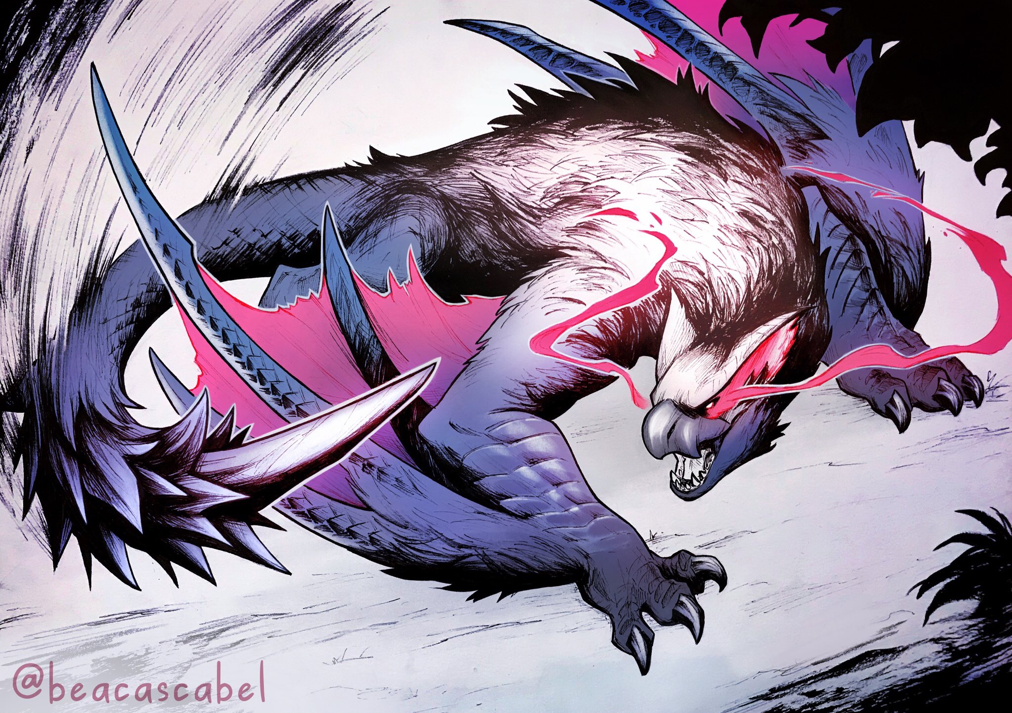 🌿 Bea 🌿 on Twitter: "✨Lucent Nargacuga✨ I\
