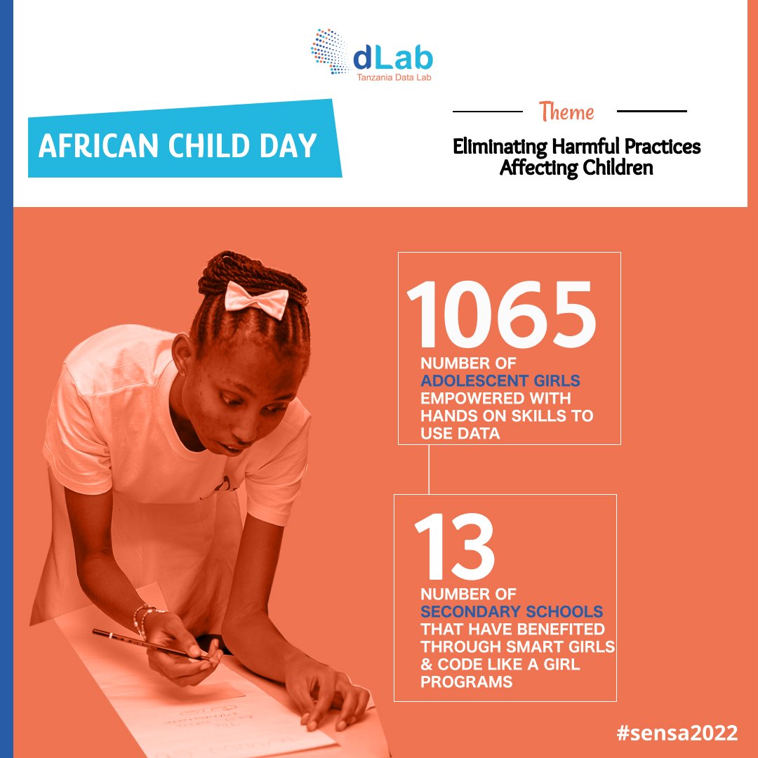 Today <a href="/dLab/">Danny</a> joins the world to commemorate African Child Day under the theme "Eliminating Harmful Practices Affecting Children" - empowering girls with hands on skills under Codelikeagirl and Smart Girls programs for safer lives.

#sensa2022