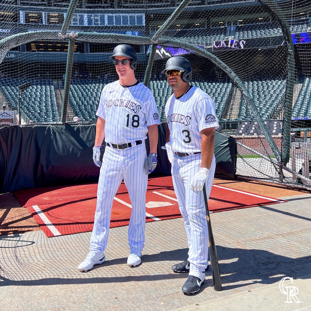 Rockies's tweet photo. Some new faces in the Purple Pinstripes today…

Hi Peyton &amp; Russell 👀👋 https://t.co/UBkTQupk2T