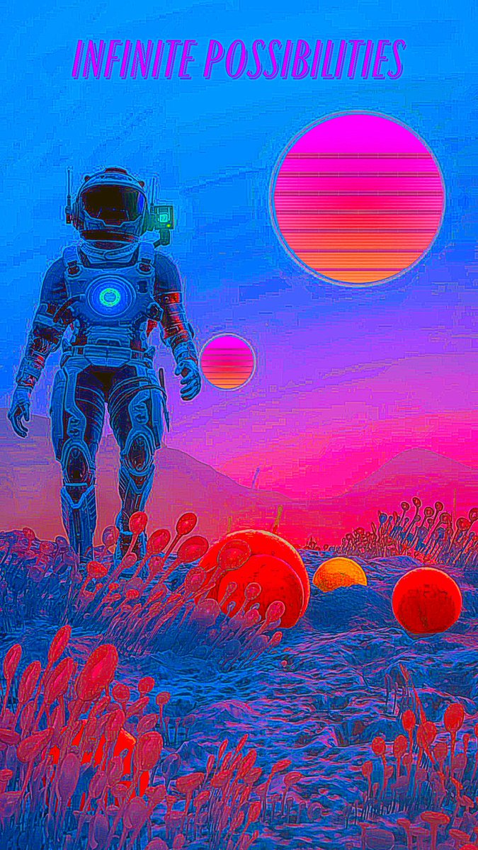 devpeanuts's tweet image. I saw the moons and knew what had to be done. #NoMansSky #synthwave