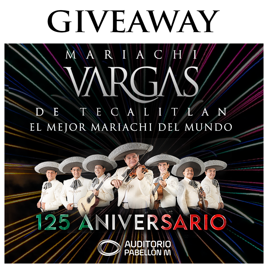 🤩G I V E A W A Y🤩

La música del Mariachi Vargas llega a Monterrey este 18 de Junio a las 20:30 horas. 🎼🎻

Participa para llevarte un acceso doble: 

🔹Da RT, like y síguenos para participar

🏆El ganador será anunciado este 17 de Junio a las 16:00pm.