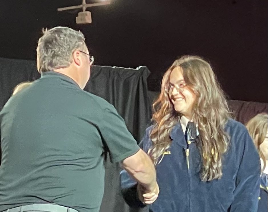 rushvilleffa1's tweet photo. Jenna Lawler is State Champion in 2 events!!!
State Champion Freshman Extemporaneous Public Speaking
State Champion Agriscience Food Science Division 3 https://t.co/yQYsgMRHEr