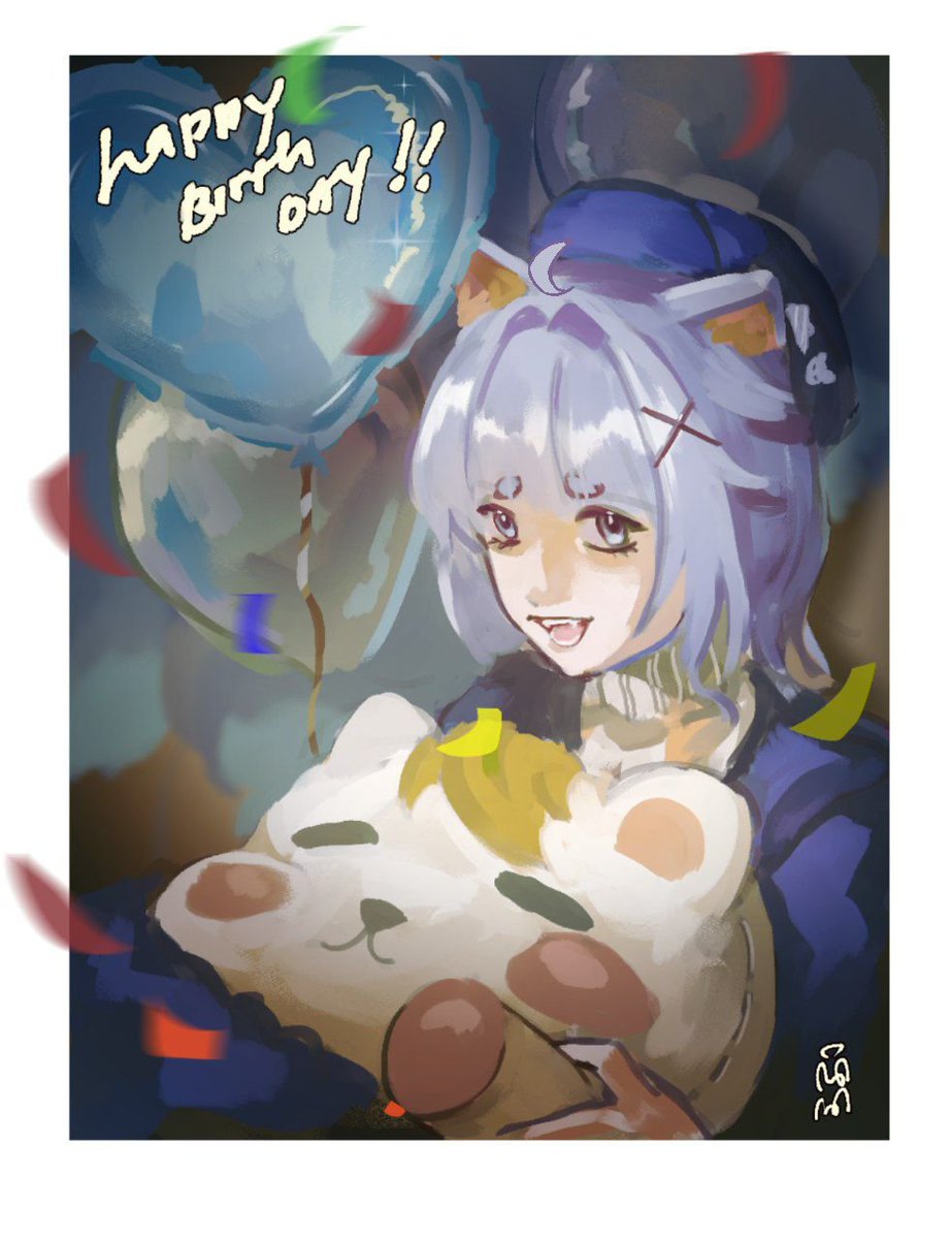 Kkateok1's tweet photo. she's really cute and have a nice voice! It was fun drawing her 🤧✨💙 also happy birthday 🎉🎉 #AinTambahTua https://t.co/NF4qcOftRJ