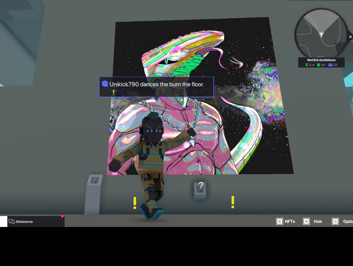 stevenuni790's tweet photo. @TheSandboxGame @MOCDA_ I just participated in the #TheSandbox weekly contest for a chance to win 200 mSAND! Here is my favorite piece from the exhibition, check out my screenshot below!
👇
 I want that 200 grains of SAND. https://t.co/7n17ja2p9q