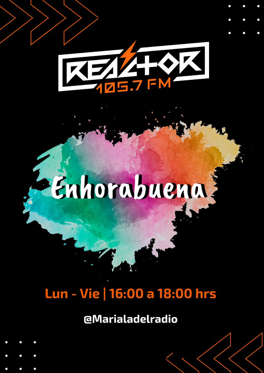 Reactor105's tweet photo. Tenemos más música, estrenos y sorpresas en estas 2 horas de #Enhorabuena. Escuchen a @Marialadelradio que en un rato tendrá a #BuildAVista para presentarnos su disco "Los Días Que No Existen" 💽✨ https://t.co/Ujhj1M0pkv