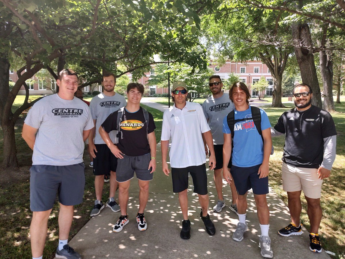 Will_delo1's tweet photo. Had a great visit today with @CentreFootball got to meet some good kentucky people @CoachAndyFrye @devinbice88 @lachendro1 @coachrip56 @tamhighfootball https://t.co/IYyVuqIowS