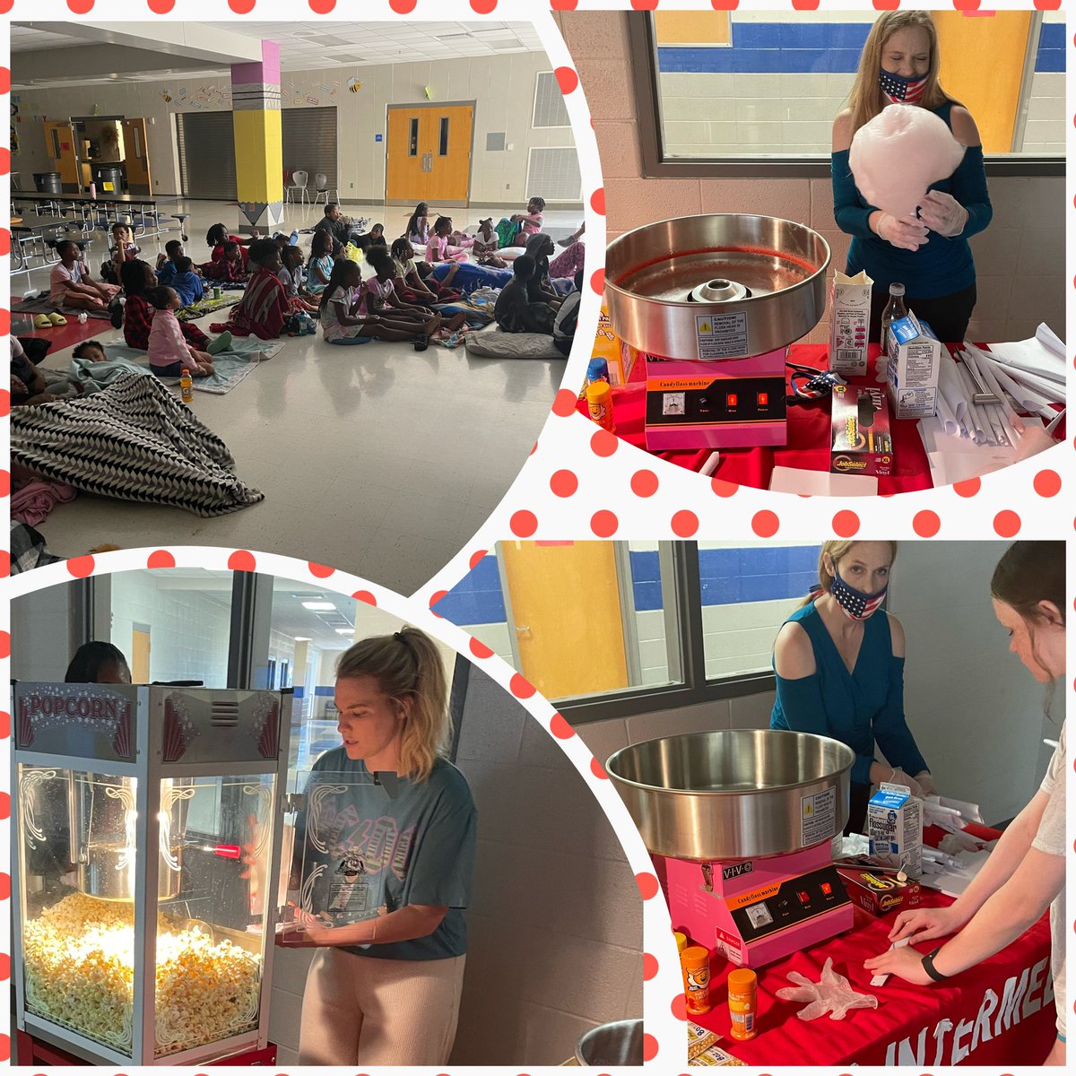 What’s a better way to celebrate a weeks full of learning snuggled up in our favorite pjs, popcorn, cotton candy, and a movie?! ☺️ We love it! #SOAR <a href="/Eagles_EIS/">Erwin Intermediate School</a> <a href="/4everyoungTom/">Lavaris Thomas</a>