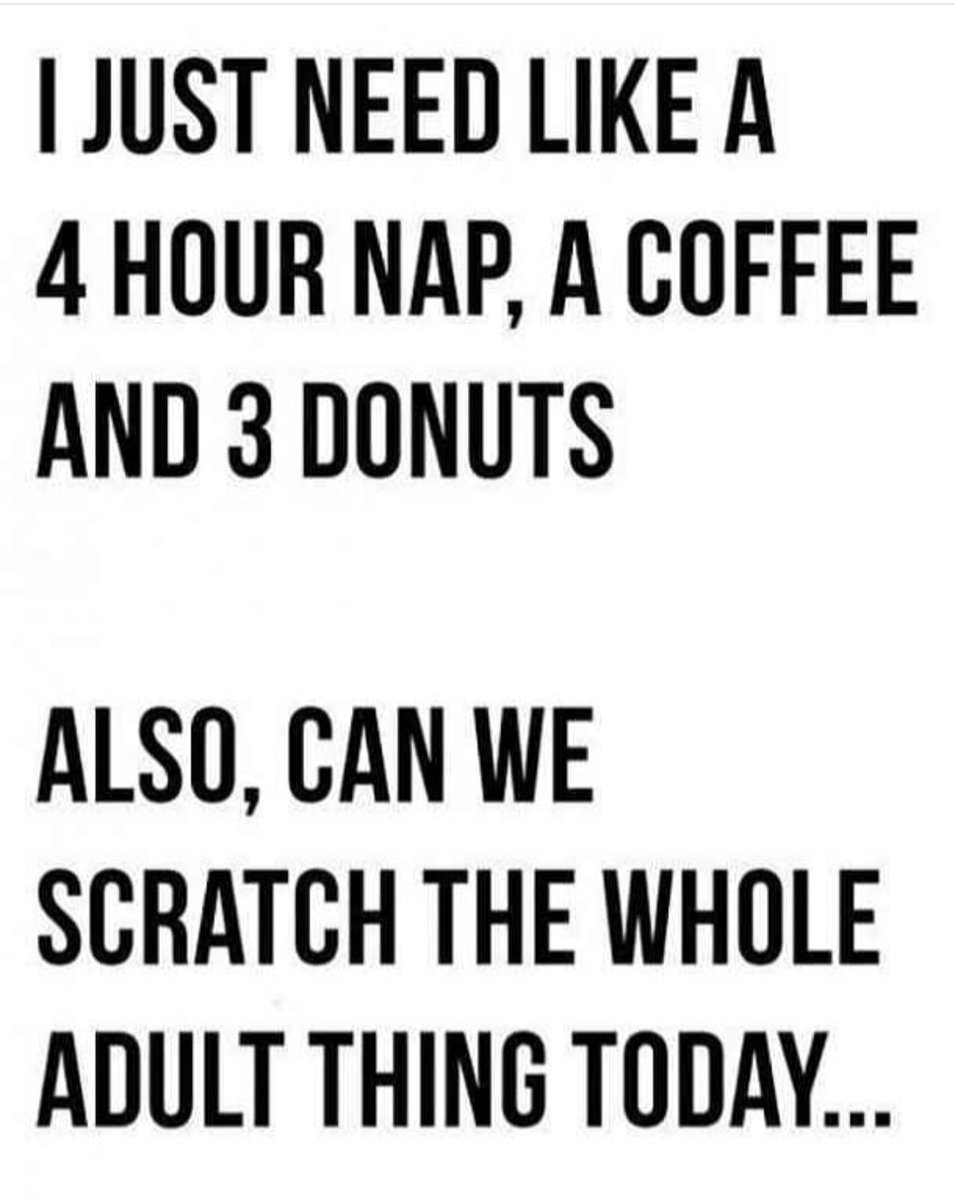 Your_Coffee_Fix's tweet photo. So over this whole adulting thing. #toomuchwork ๐ #coffeemeplease #bringdonuts https://t.co/JctERgTBg7