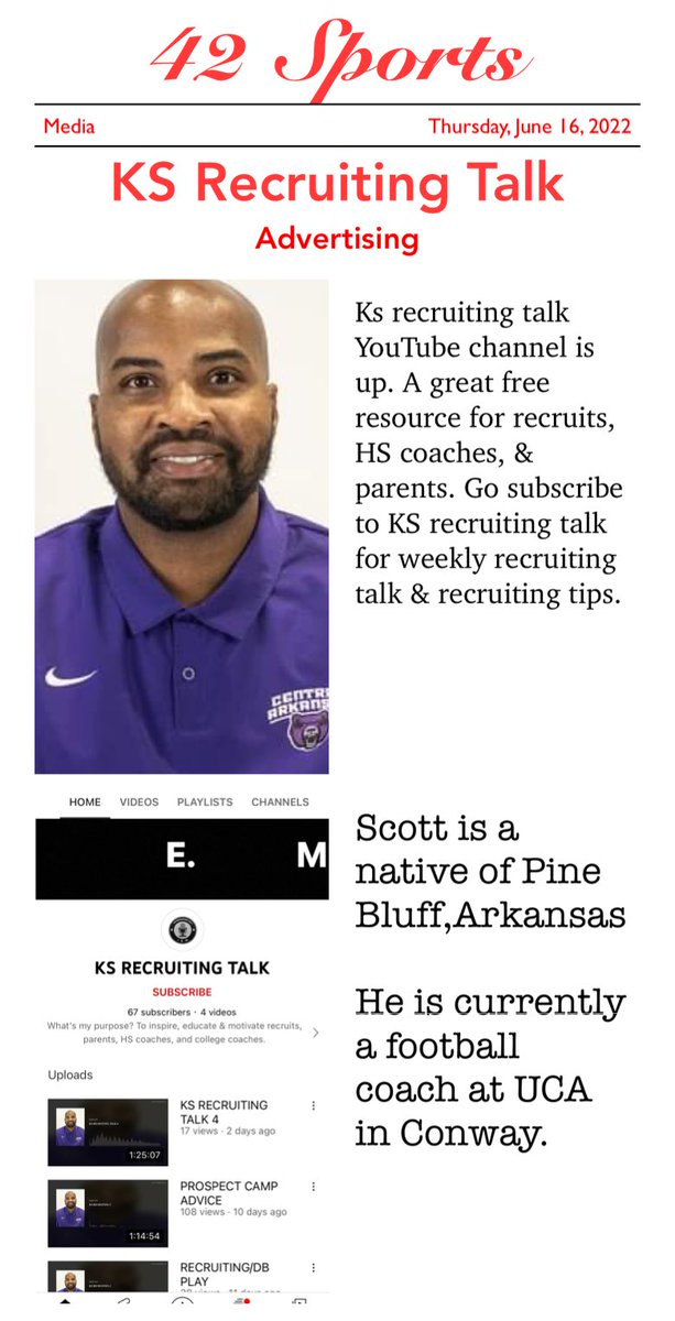 Great opportunity for all Student-Athletes to learn about the recruitment process.