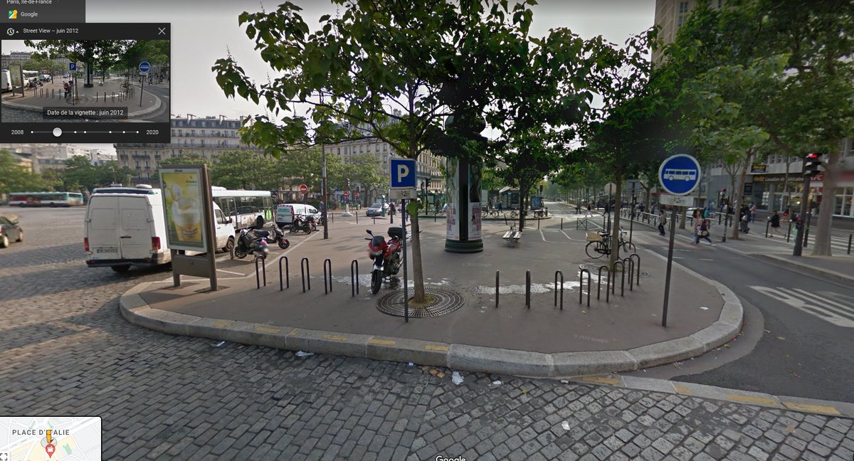 PourriIcicest's tweet photo. Place d'Italie

Fabrication d'un vrai  îlot  de chaleur

✅2008  4 arbres
❌2020 aucun arbre

C'est vrai que les 2 bancs sont manifestement moins confortables ces jours-ci.

#SaccageParis https://t.co/3tu7gK3ykI