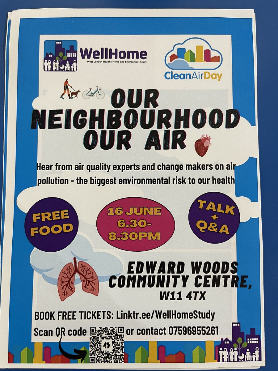 StudyWellHome (@studywellhome) on Twitter photo Today on #CleanAirDay we are with our community talking about our neighbourhood and our air <a href="/ERGImperial/">Environmental Research Group</a> Today on #CleanAirDay we are with our community talking about our neighbourhood and our air <a href="/ERGImperial/">Environmental Research Group</a>