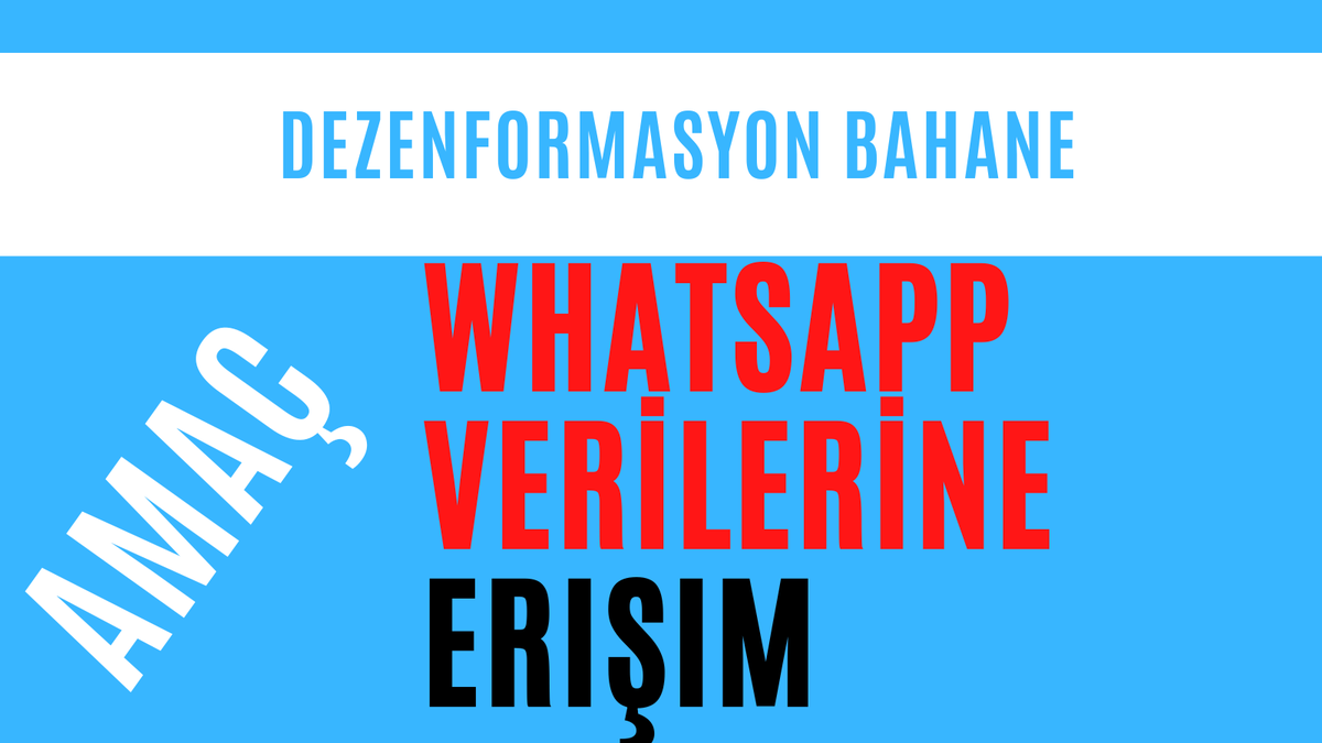 Dezenformasyon Yasa Tasarısı ile anlık mesajlama uygulamalarının verileri BTK tarafından talep edilebilecek.

#internetyaşamdır