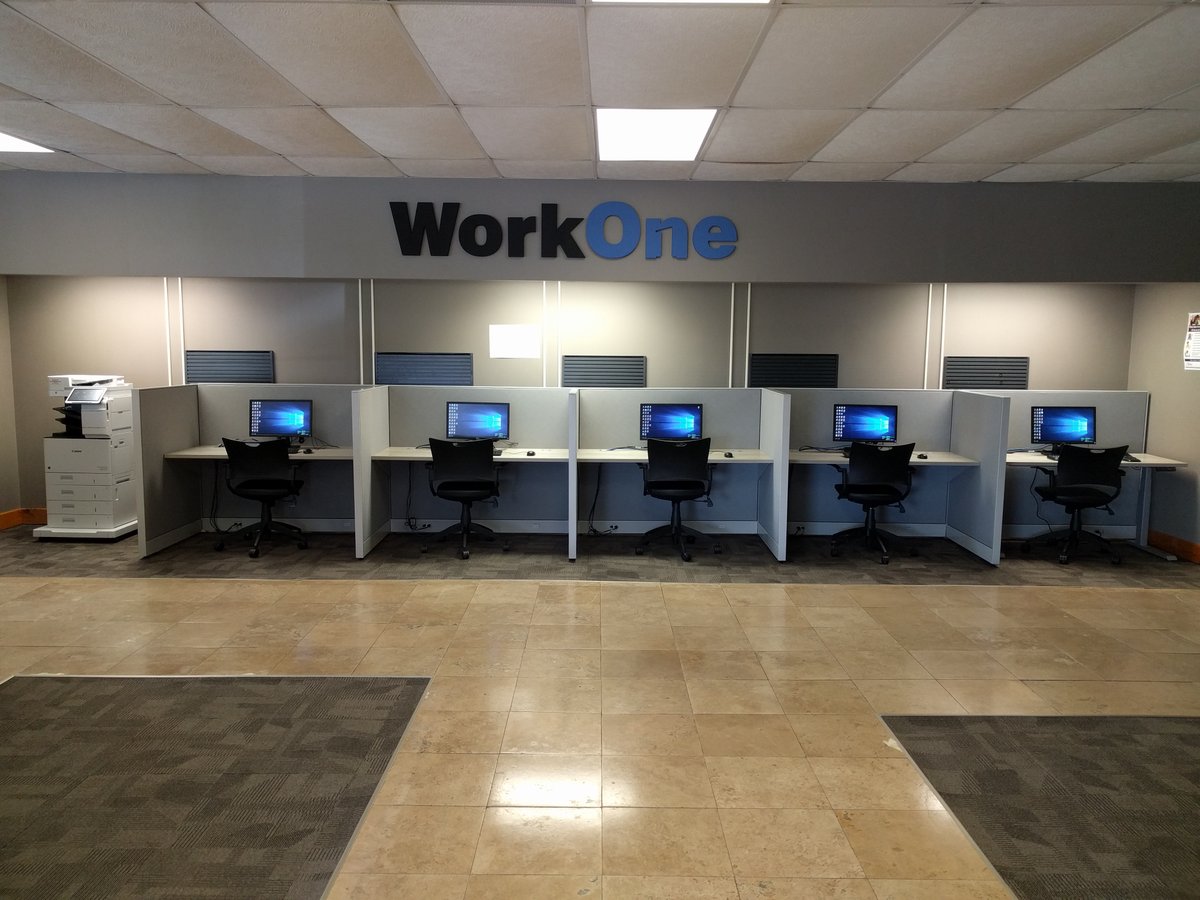 WorkOne_NWI's tweet photo. Check out the BRAND NEW workstations open to the public at the WorkOne Rensselaer Office! There is even one empowered workstation for job seekers with disabilities. The WorkOne Rensselaer Office is located at 105 E. Drexel Parkway, Suite 1
Rensselaer, IN 47978 https://t.co/aixFF9Tm62