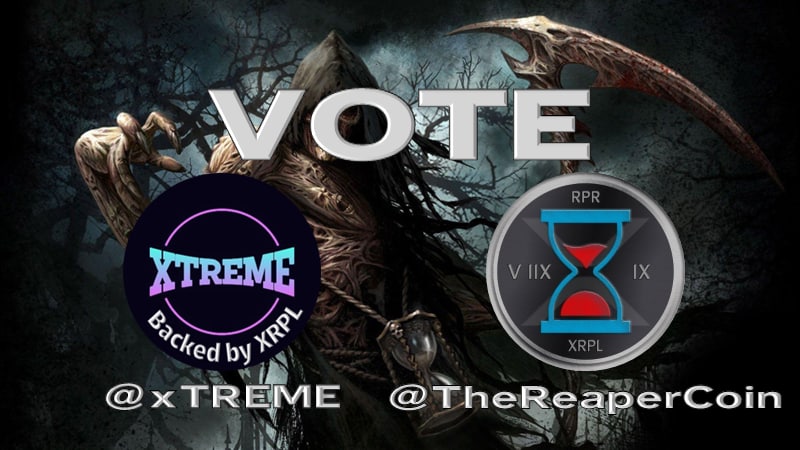 ROSE_XRPLAsia's tweet image. We have reached the second top on stayking and now we are about to compete with voting on @TheReaperCoin🤑🔥

#xTREMEFAM we need you! 
LET'S SPREAD THE WORDS
🔥LIKE AND RT
🔥FOLLOW us on twitter
🔥POST your VOTE on REPLY
🔥Random tips

@xTREME_XRPL @TomMartinFrank1 @skipper_xrp