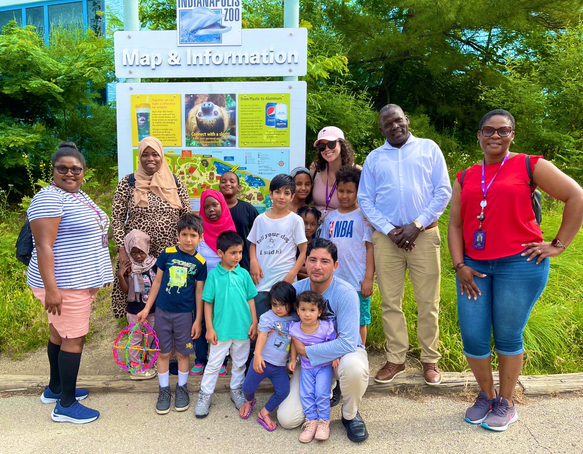 MrsMastenWLE's tweet photo. We had the best time at the @IndianapolisZoo, even with the heat! My students are AMAZING! We had such a great last day with their families and the @LAParentConnect staff that support them everyday. @Adebimp25657753 @blessedbukkie1 @BillyjWill @dmurff5 #wearewayne #summerschool https://t.co/OoTYy3EM4J