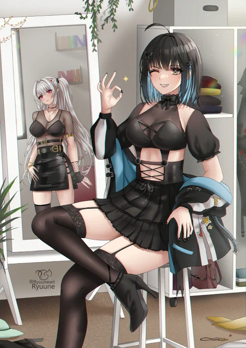 - Perfect ✨
Irene and Eirwen are ready for the party 🖤 