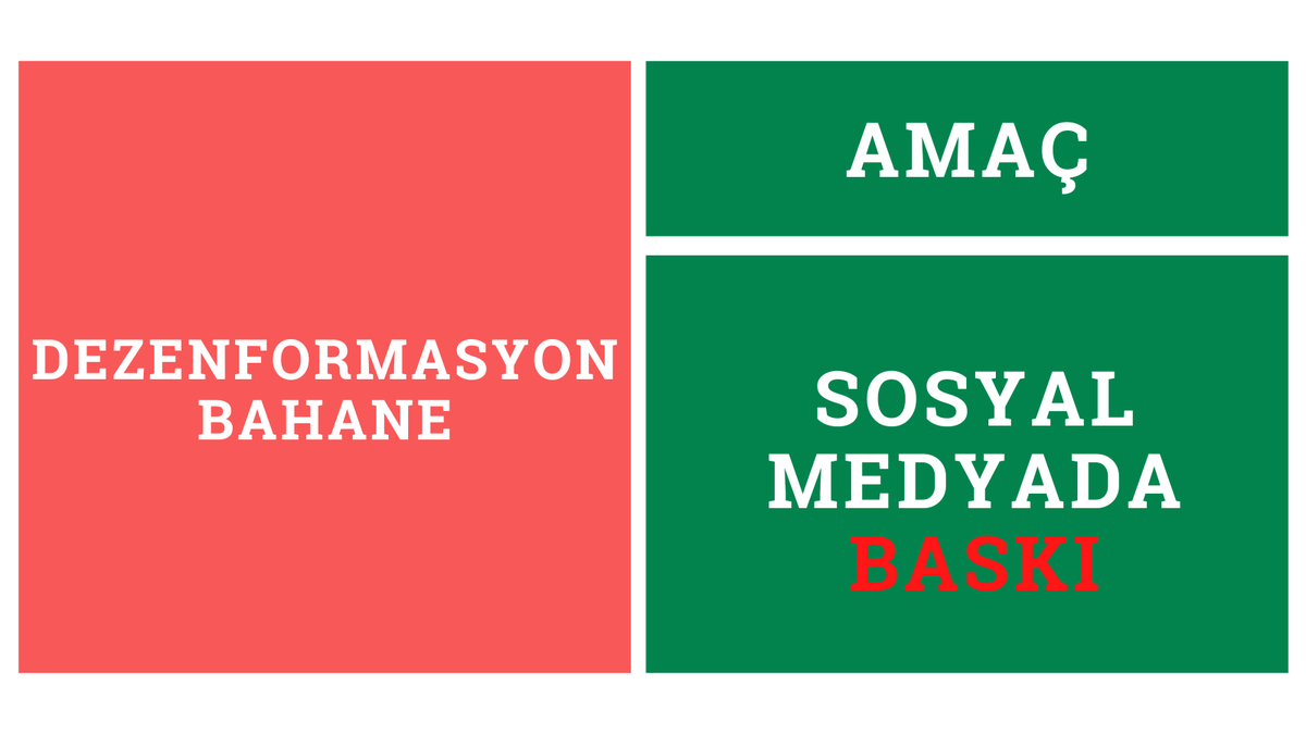 Dezenformasyon Yasa Tasarısı ile sosyal medya üzerindeki baskı mekanizmaları artacak.

#internetyaşamdır