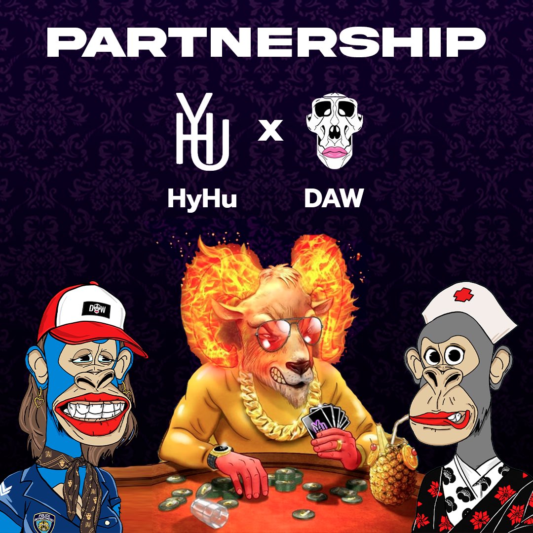 HyHu Network (Poker, Raffles & NFT) (@hyhunetwork) on Twitter photo We’re delighted to partner with <a href="/DApeWives/">Desperate ApeWives</a> and have their DAW’s in our raffle prize pools over the next few weeks! 🎲
We have WL spots and a few more surprises to all DAW holders.
Come join our spaces to find out more. We’re delighted to partner with <a href="/DApeWives/">Desperate ApeWives</a> and have their DAW’s in our raffle prize pools over the next few weeks! 🎲
We have WL spots and a few more surprises to all DAW holders.
Come join our spaces to find out more.