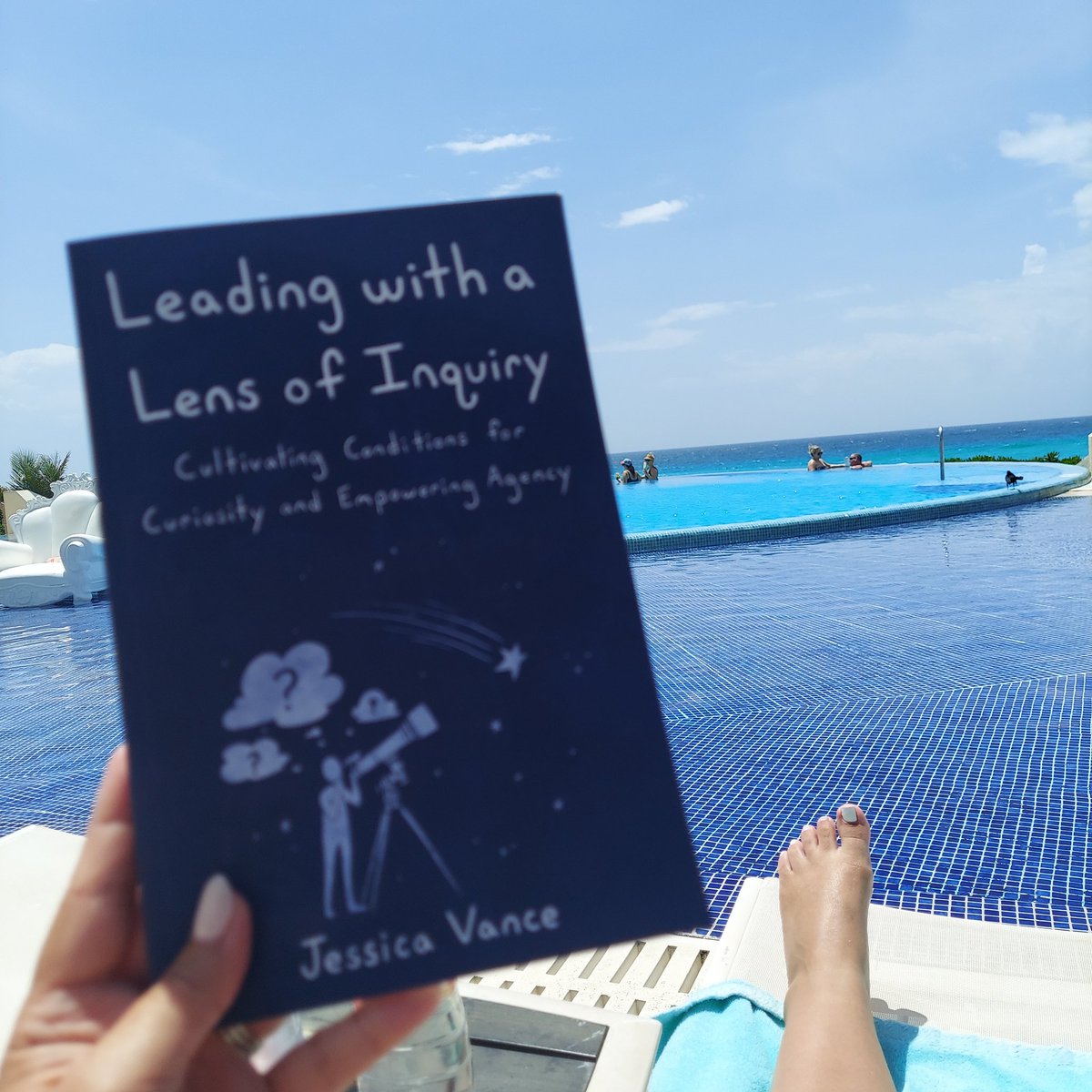 Another great day on vacation with an inspiring read! If you haven't got your hands on @jess_vanceEDU book-you need to! #inquiry #inquirymindset