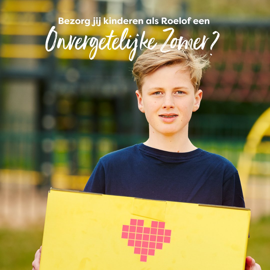 HetVergetenKind's tweet photo. ZOMERVAKANTIE VOOR IEDEREEN ☀️
Kinderen die opgroeien in een lastige thuissituatie kijken vaak niet uit naar de zomer. Ze zijn de hele dag thuis en daar zijn veel zorgen. Help jij mee om ze een onvergetelijke zomerervaring te geven? Doneer een Zomerbox.
👉 https://t.co/QWcw0D6RdN https://t.co/IriB8IGPnA