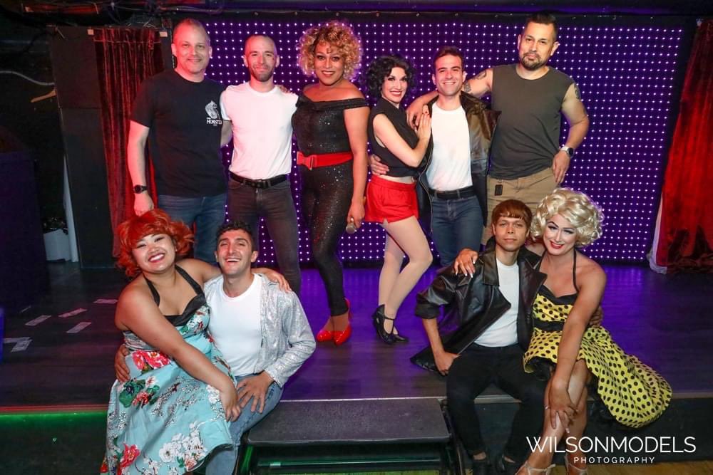 RoriNogee's tweet photo. Grease lewks! #monsterbar #curtainsup #greaseistheword #nycnightlife #rizzo https://t.co/8BzfMJqRAB