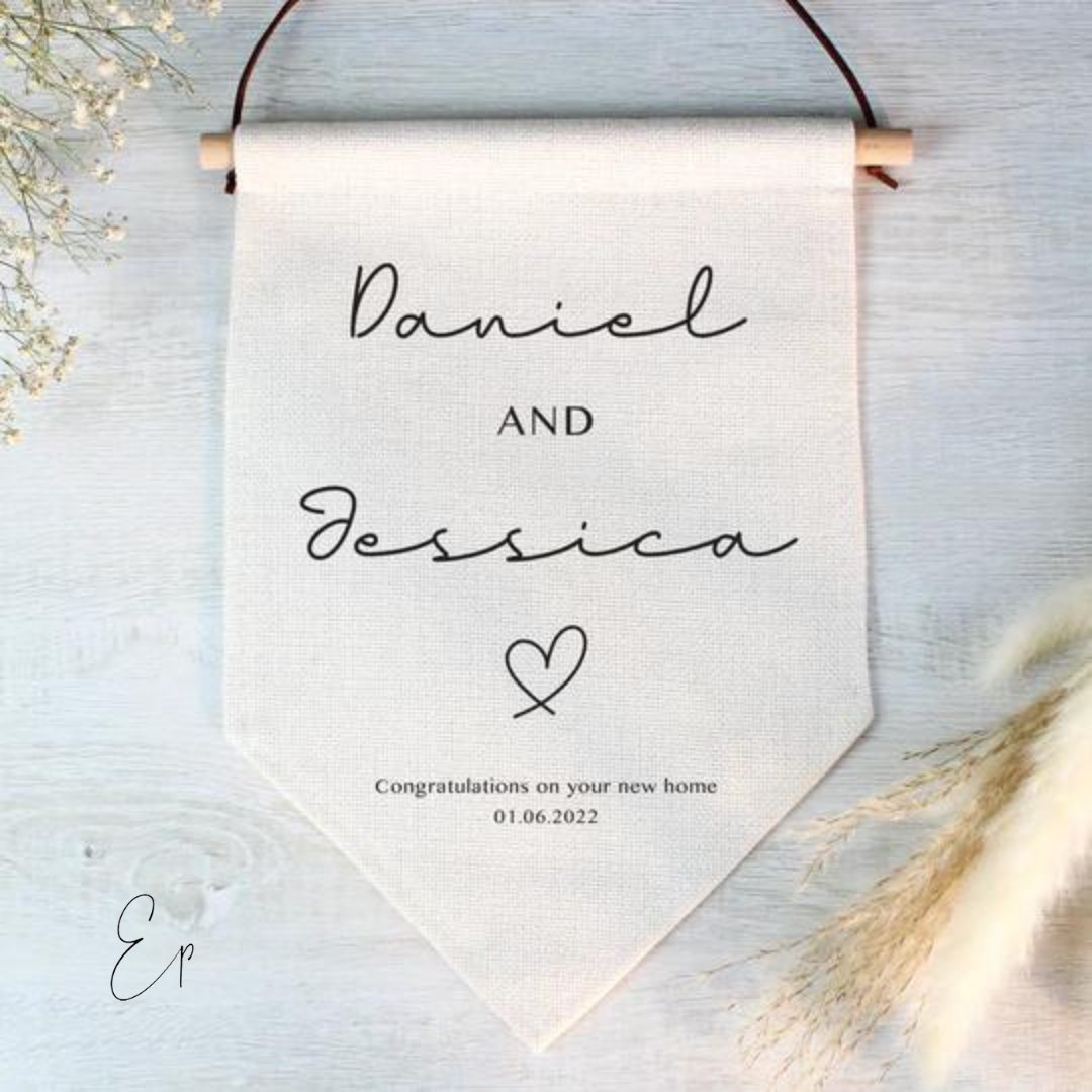 everythingperso's tweet photo. We're in the full swing of wedding season. 

This personalised linen hanging banner is the ideal gift for a couples' special day.

#personalisedgifts #shopping #wedding #weddingcake #gifts #personalised #gifts #smallbusiness #smallgifts #customised https://t.co/ii7KnETw3T