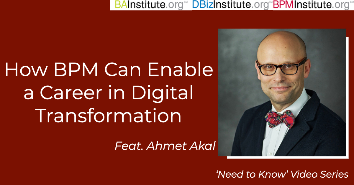 BPMInstituteorg's tweet photo. Find out how a background in #BPM can influence your career in todays #DigitalAge, the impact it can have on #ProcessMining and #PredictiveAnalysis, and the benefits of developing a BPM skillset. 

View all episodes >> https://t.co/aKdD9DeNMk

#BusinessProcessManagement #BPM https://t.co/HOWzwEpscy