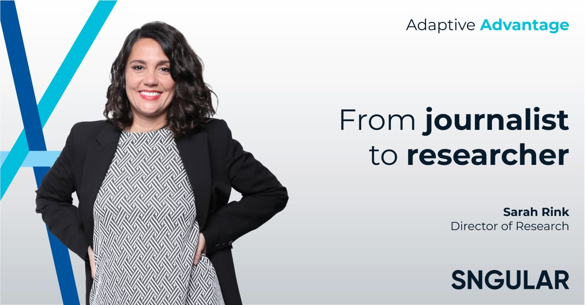sngular's tweet photo. #AdaptiveAdvantage | What does a journalist and a researcher have in common? The ability to ask relevant questions. @saritarink figured out that she could use her natural impulse to question everything to help companies in their decision-making.
https://t.co/zGnF3klxwB https://t.co/UfusaeEeiN
