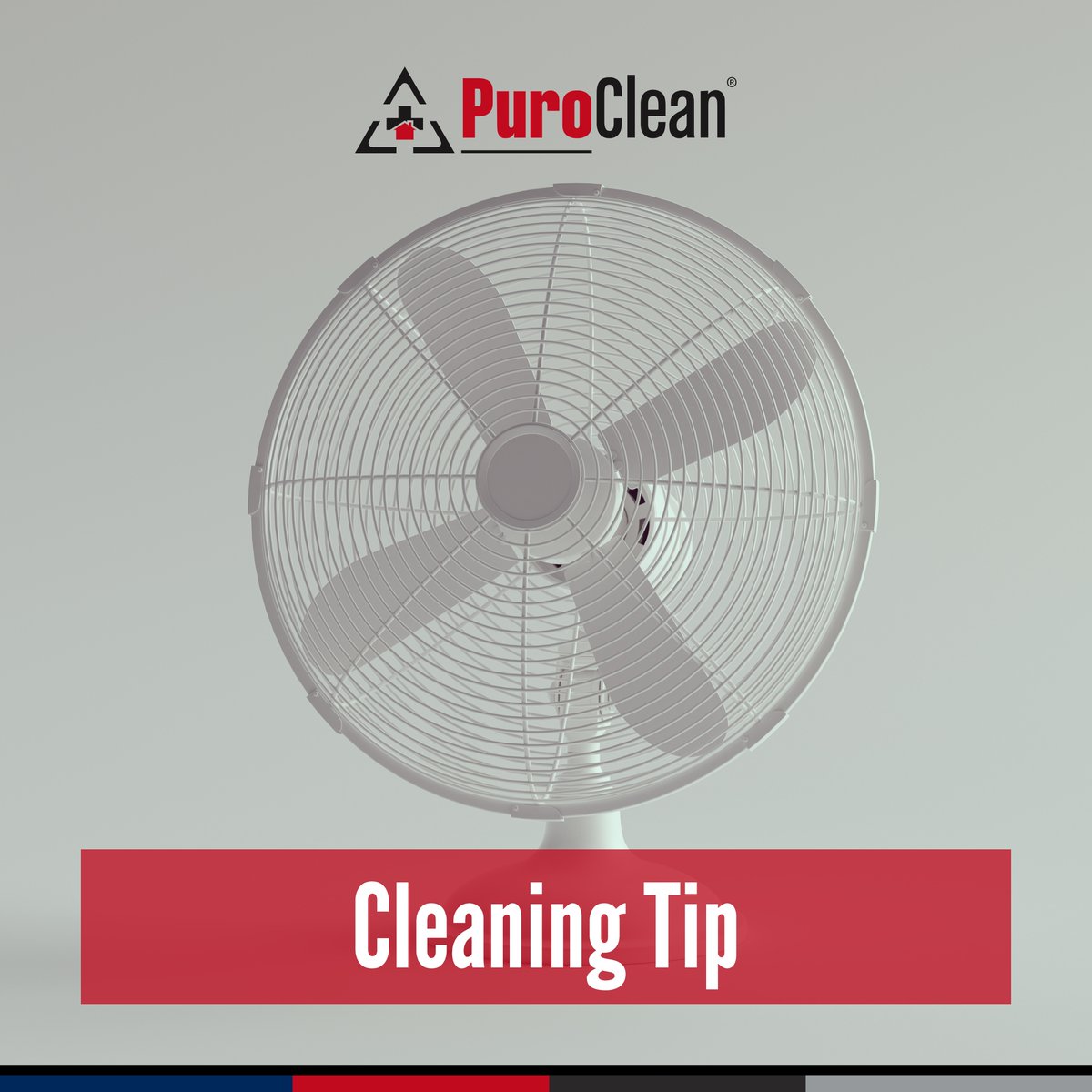 Dirty fans worsen summer allergies and hay fever symptoms. Without proper cleaning, fans will spread dust and pollen as they rotate. To clean fans, use a damp cloth to wipe down the blades. Vacuum the area around the fan regularly.

#CleaningTip #CleanHome  #Clean
