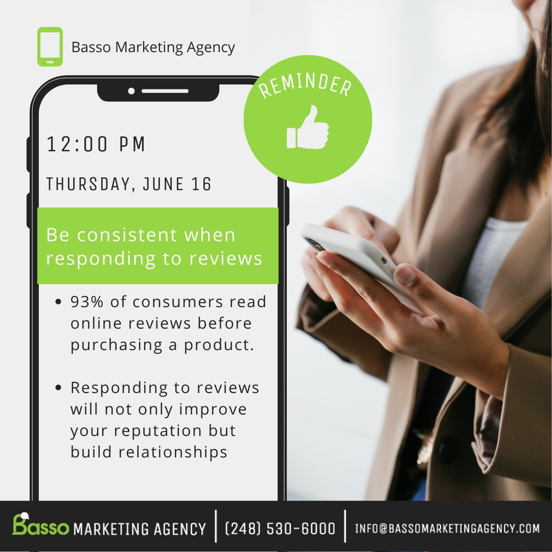 It's important to keep an active page that responds to previous customer reviews. By doing this, you will build a more reliable reputation related to caring about your clients, and you will also draw in engagements.
