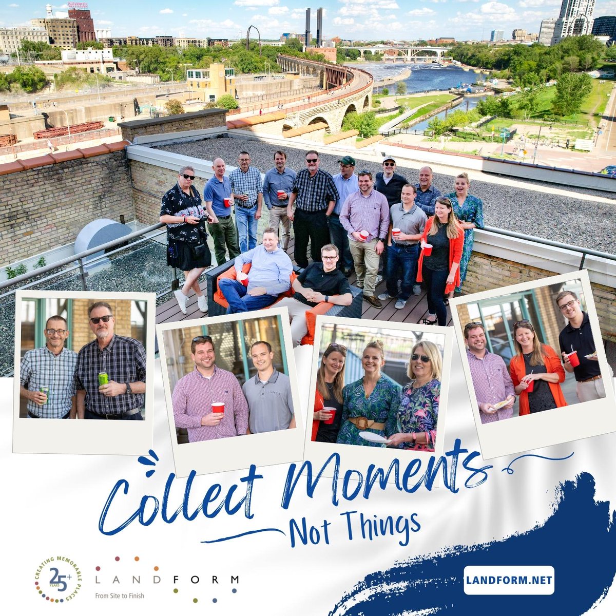 LPSminneapolis's tweet photo. It's starting to warm up in #Minneapolis! So this means it's time for a team appreciation happy hour on our 2nd-floor patio overlooking the #MississippiRiver and #StoneArchBridge.
Learn more about #LifeAtLandform, or you can join us at https://t.co/5EcN0LKr23. https://t.co/atJGp43lK3
