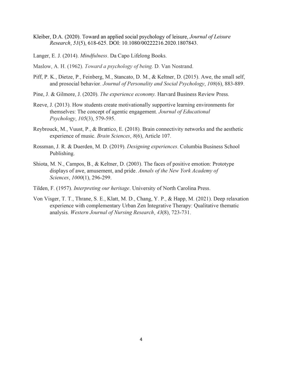 Attached please find the Call for Papers for a special issue of the Journal of Leisure Research on Cultivating Optimal Experience: A tribute to Mihaly Csikszentmihalyi, guest edited by Doug Kleiber, Teresa Freire and Gary Ellis. Abstracts are due September 9, 2022.