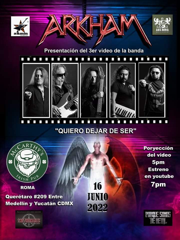 MandoKalani's tweet photo. HOY a las 16:00 la banda 🇲🇽 #ArkhamMX presenta 💿 + 🎬 y tiene grandes invitados, con puro #MetalMexicano #TalentoNavional Mario @calvariamx + #JuanBolaños ex #LUZBEL + Ángel Ávila #RosaDeMetal en el @McCarthys_Offic Roma por @ARTANDMODELS🤘🏼💿🤘🏼 yeeah!!! https://t.co/wR99Yn5ATW