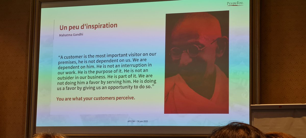 Leçon de service client de la part de Ghandi