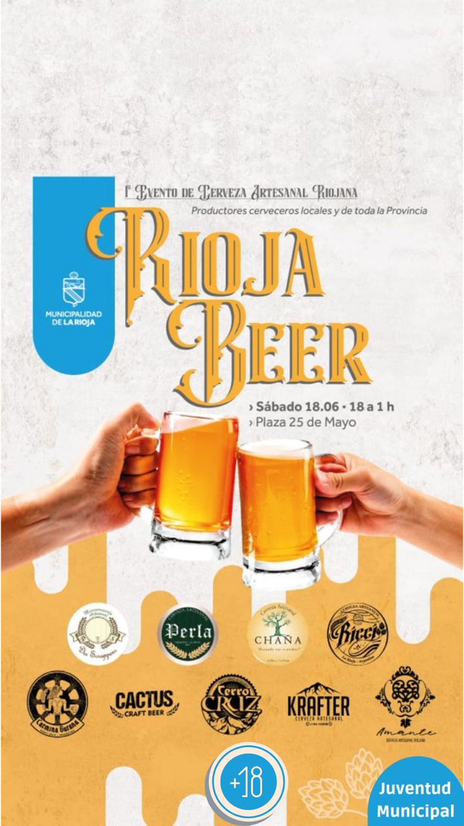 SecretariaGobLR's tweet photo. ¡1er Evento de Cerveza Artesanal Riojana! https://t.co/Ayk0Wsa8mi