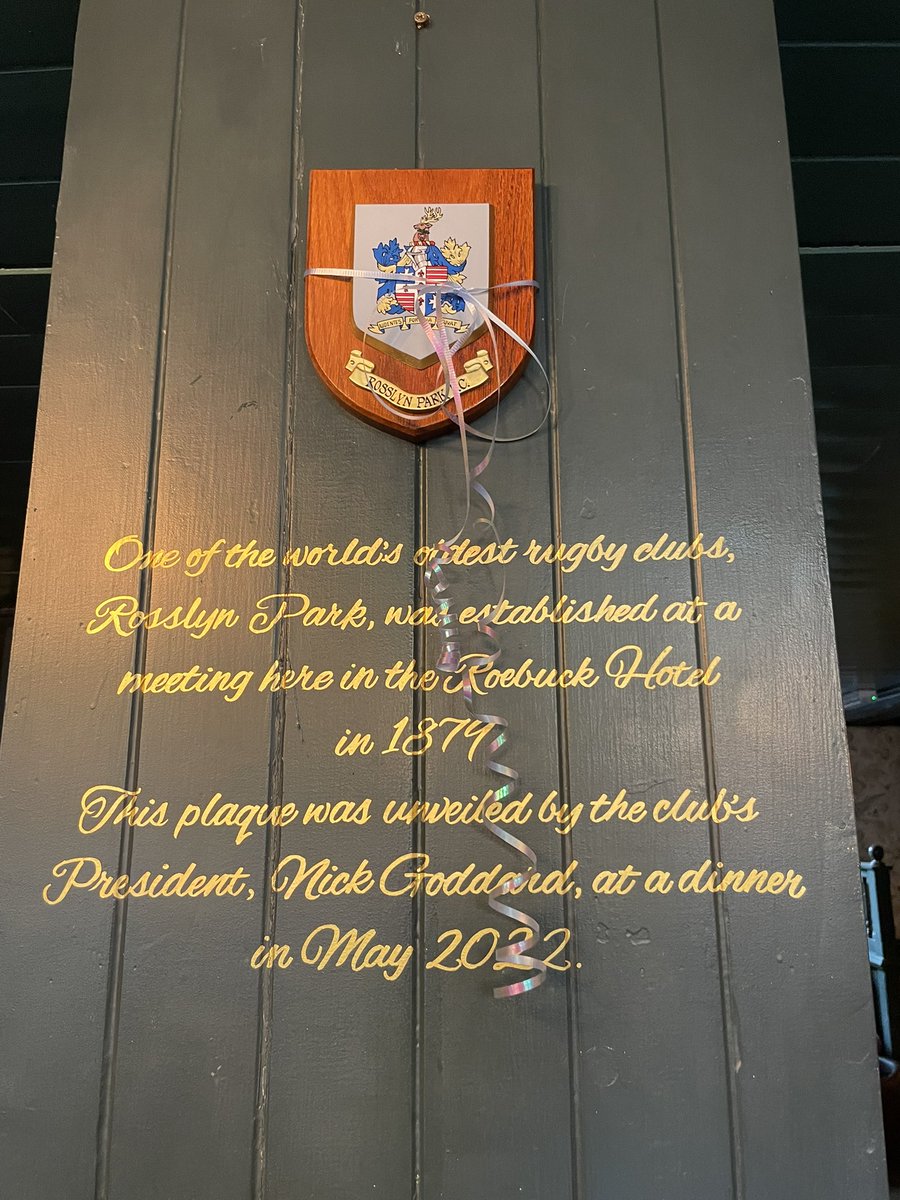 Back where <a href="/rosslynpark/">Rosslyn Park</a> all began in 1879 - #RoebuckHampstead - with friends from the <a href="/RPWestTerrace/">thewesternterrace</a> and all the Social Sides, former starts and the Age Group Managers