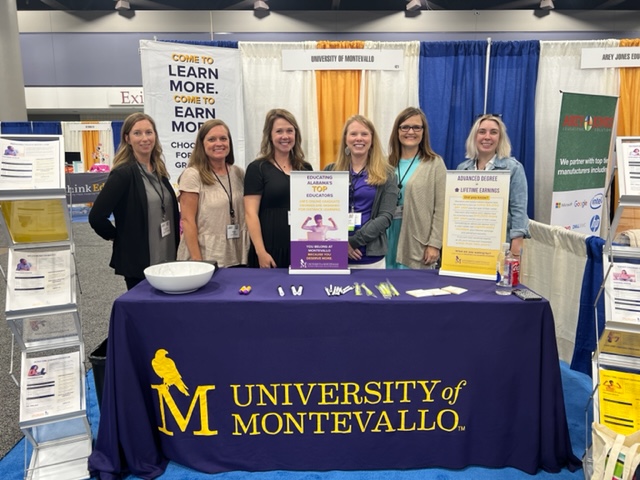 MontevalloGRAD's tweet photo. The @AETC_Alabama has been excellent this year! Lots of wonderful #AwesomeAlumni &amp; #StellarStudents pictured below. Our #premierprofessor, @drjray &amp; @DrCRaulston presented on whole-school STEM education events in partnership with local school personnel. https://t.co/CEZsfFUwSC