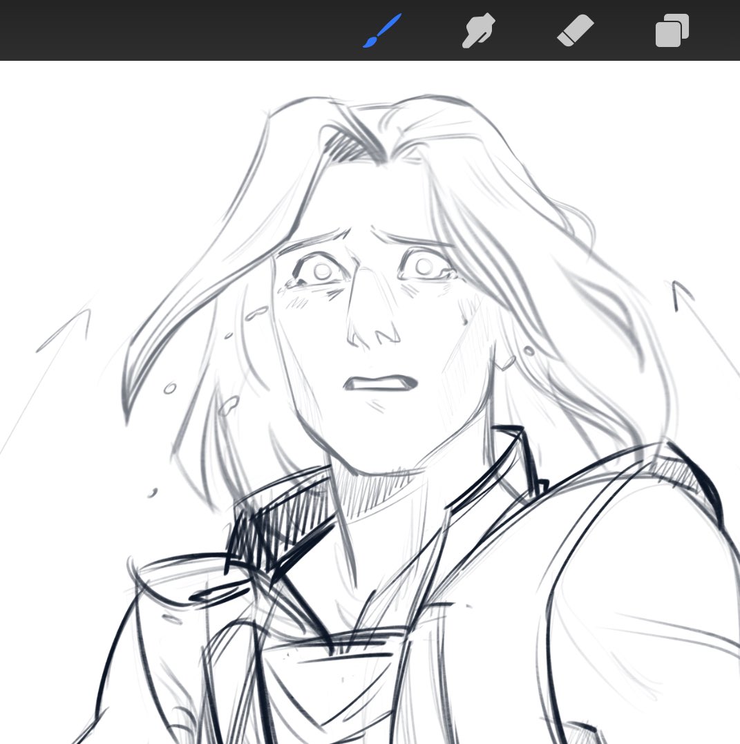 aromanticbean's tweet photo. #wip of the day, guess who? https://t.co/ubE49322r9