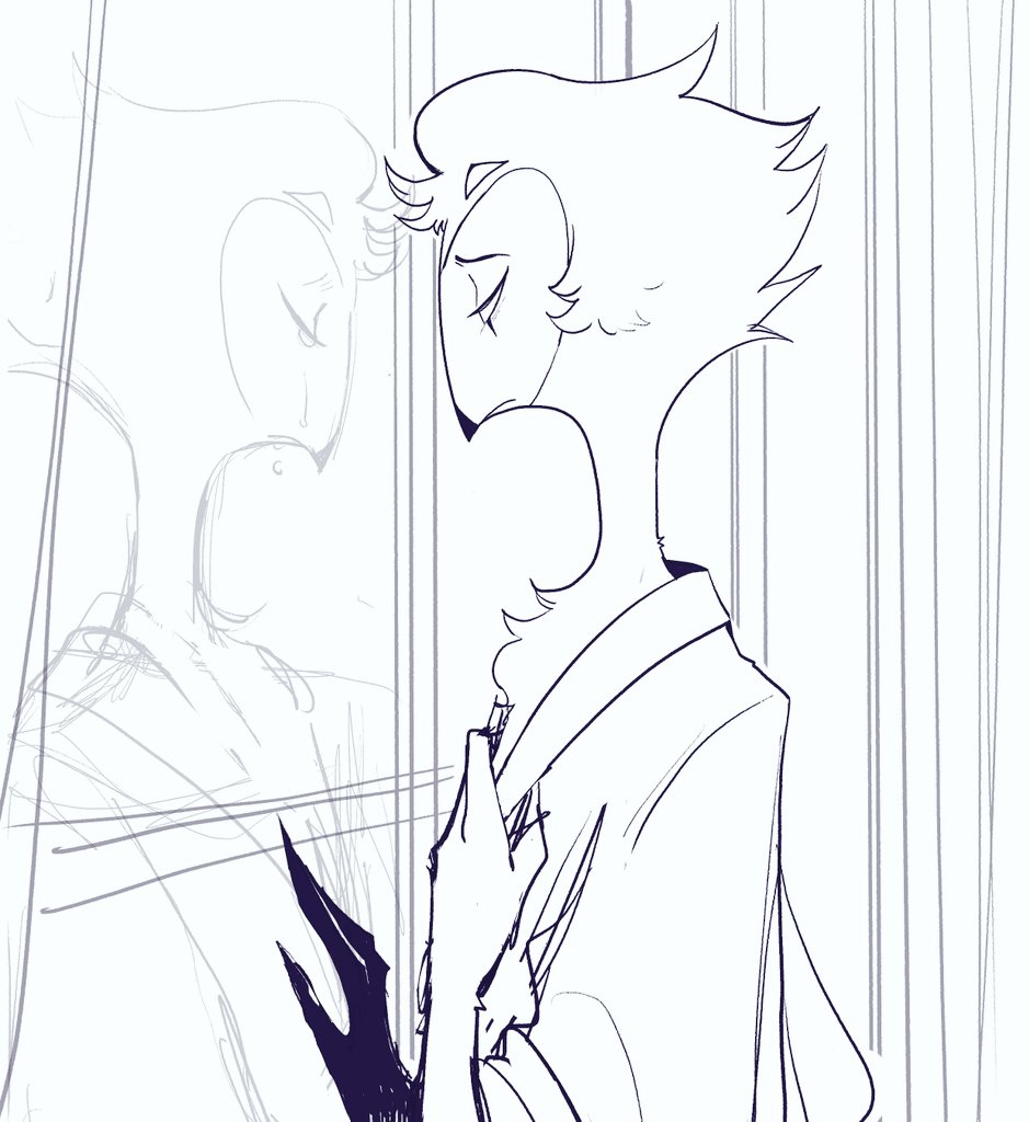 "Why... is it so painful?" 
[ #Stolas sketches 💜 ]

#HelluvaBoss #Stolitz #Blitz #HelluvaBossFanart