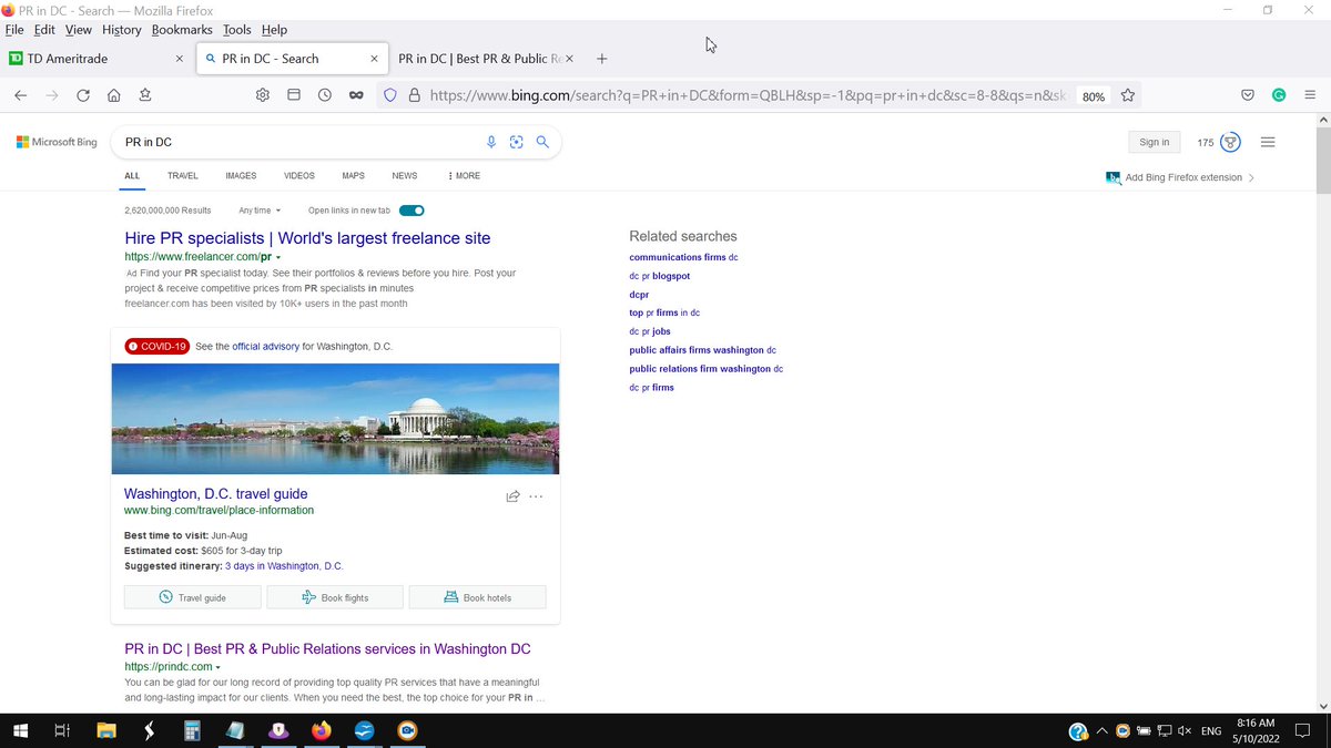 Who wants to be The # 1 Top Search Result for "PR in DC"? <a href="/Achilles_PR/">Achilles PR</a> #domains