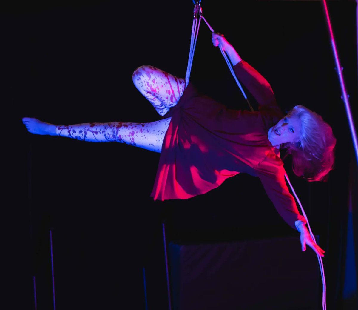 Shay Tiziano (@shayblondie) on Twitter photo "Then her mother gave her a knife, and said, "Cut off your heel. When you are queen you will no longer have to go on foot..."
Cinderella's stepsister self-suspension performance in the <a href="/RopecraftEvent/">Ropecraft Event</a> Once Upon a Time Cabaret 🩸
Photos by IG peterserockivisuals "Then her mother gave her a knife, and said, "Cut off your heel. When you are queen you will no longer have to go on foot..."
Cinderella's stepsister self-suspension performance in the <a href="/RopecraftEvent/">Ropecraft Event</a> Once Upon a Time Cabaret 🩸
Photos by IG peterserockivisuals