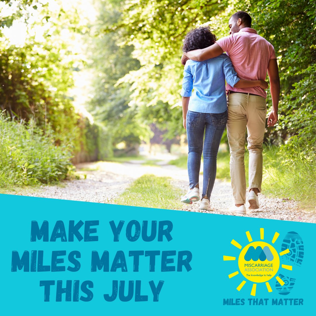 MiscarriageUK's tweet photo. Each month an estimated 21,000 pregnancies end in miscarriage in the UK. Help us to keep helping people through by taking on a challenge this July based on that number.

21,000 steps, 21 swimming pool lengths, 210 burpees...? 

Read more: https://t.co/pYdCgxQQCj

#MilesThatMatter https://t.co/WZ7UNbMZ7e