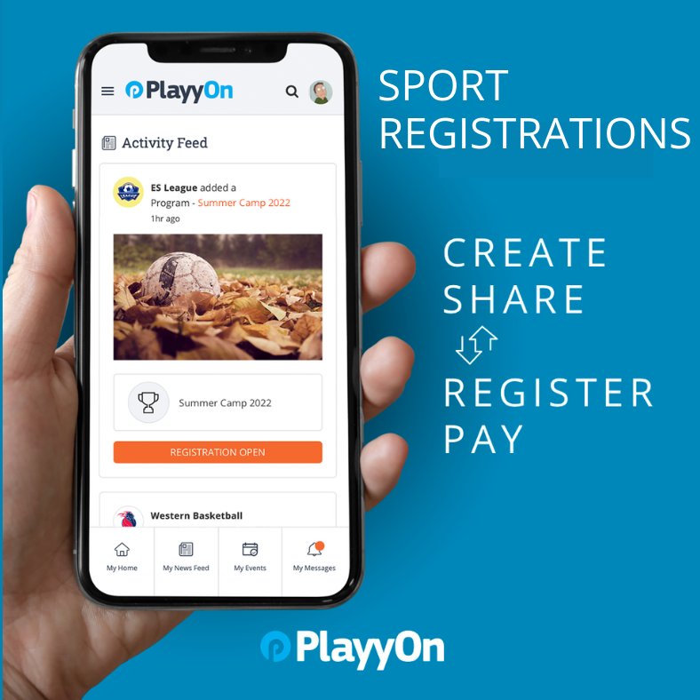 playyon's tweet photo. Get ready for the season with PlayyOn's easy-to-use Sport &amp; Recreation Registration and Payments solution.
Create your registration, post your registration, collect payments. It's that simple.  It's that easy.
https://t.co/o2PY7t0XCx
#sportsleague #sportsregistration #fintech https://t.co/H2V2ecG6od