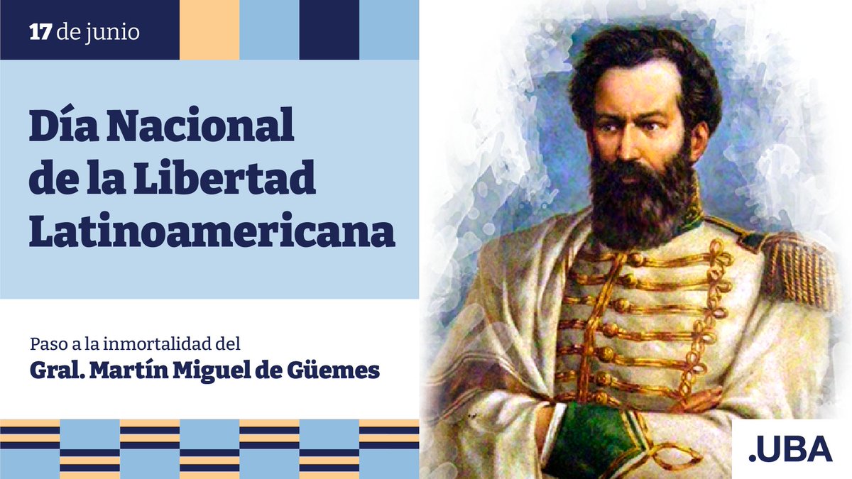 En el Día Nacional de la Libertad Latinoamericana, conmemoramos la figura del General Martín Miguel de Güemes.

Un héroe de la Patria que lideró las milicias gauchas que defendieron a nuestro país ante el avance del ejército español durante la guerra de la independencia 🇦🇷