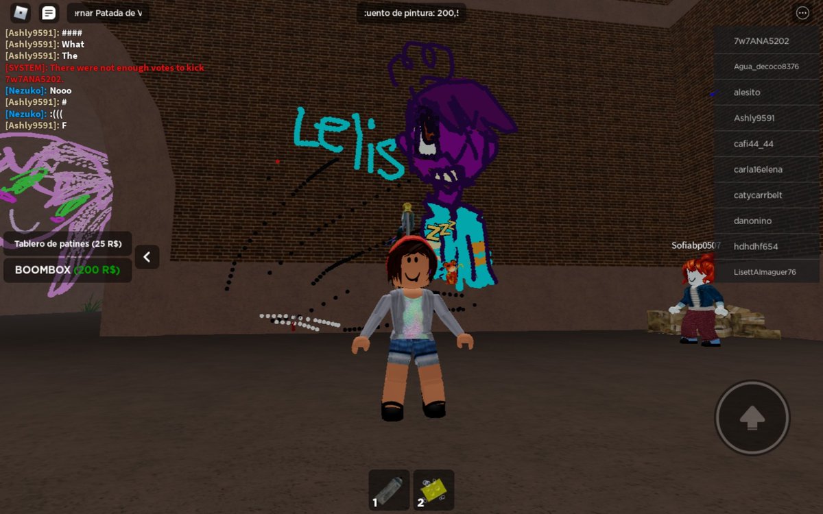 2005Paint's tweet photo. Un par de dibujos que hice en spray paint roblox 

#icobitzip #copastudio #Roblox https://t.co/9ArufHiWCG