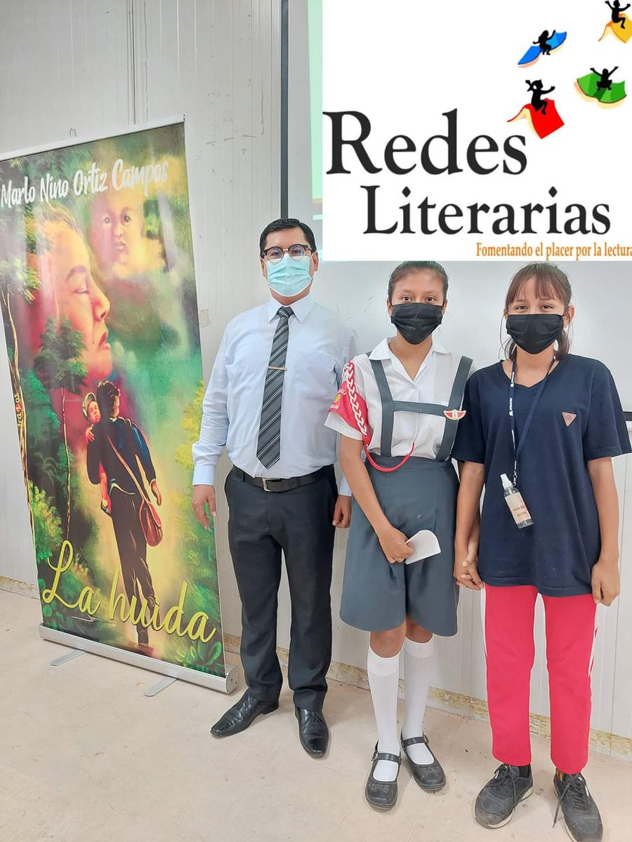 RedesLiteraria's tweet photo. Primera tertulia literaria en la I.E Ramón Castilla de Agua Blanca, en la provincia del Dorado - Región San Martín. "La huida" del escritor Marlo Nino Ortiz Campos. https://t.co/GCh8pWbtB2